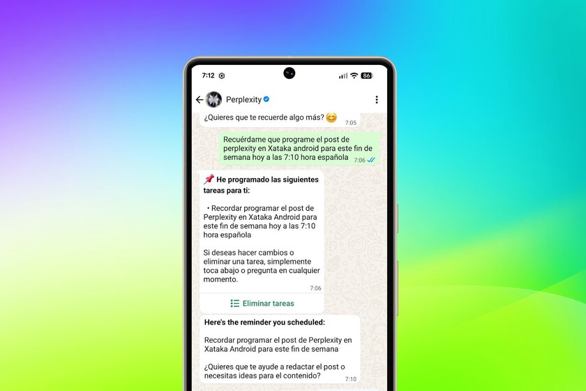 Pensaba que no usaría la IA en WhatsApp hasta que descubrí los recordatorios de Perplexity, ahora ya no me olvido de nada