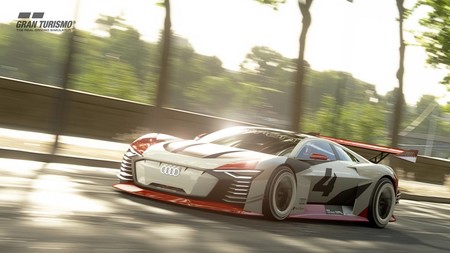El Audi e-tron Vision Gran Turismo es un "race taxi" eléctrico de 805 CV que se hará realidad