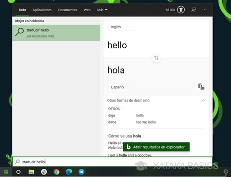 Cómo traducir frases o palabras en Windows 10 desde el menú de inicio sin  instalar nada