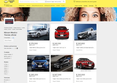 Nissan se une con Mercado Libre para la venta de vehículos nuevos en línea