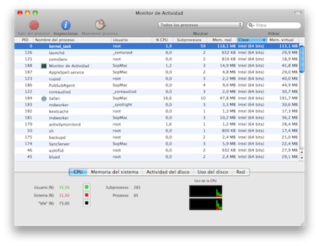 Activa el modo 64bits en Snow Leopard
