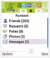 Gmail y Facebook desde Fring