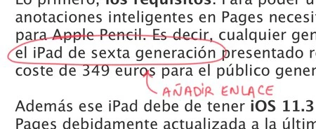 iPad ページの注釈