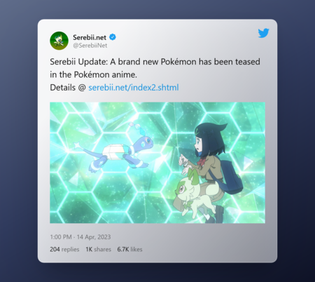 Tweet By Serebii Net