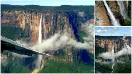 sobrevolando el salto del angel
