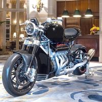 ¡Brutal! 3.000 cc, 480 CV y 362 km/h para esta moto con motor V8 hecho con dos bloques de Hayabusa