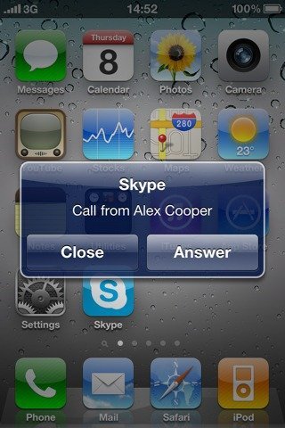 Skype 2.1 para iOS 4, llega el ejemplo de multitarea mostrado por Jobs