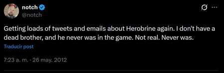 Herobrine Origen Creepypasta Minecraft