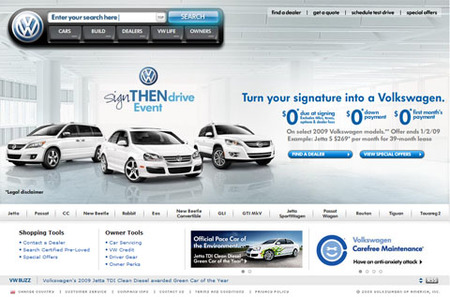 Web Volkswagen USA