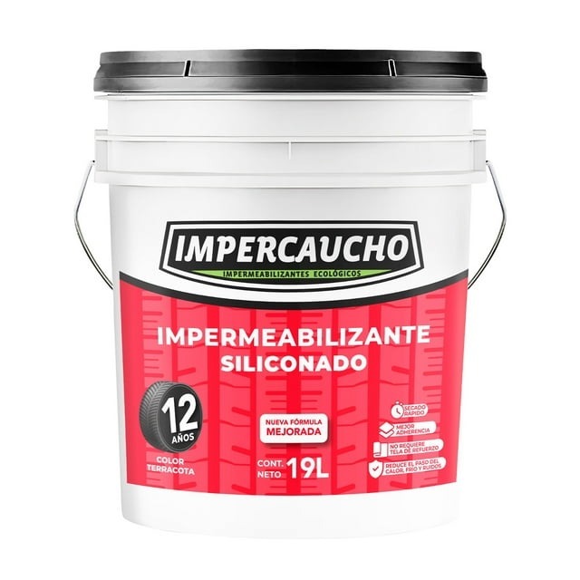 Impermeabilizante Impercaucho Ecologico Siliconado 19 Litros