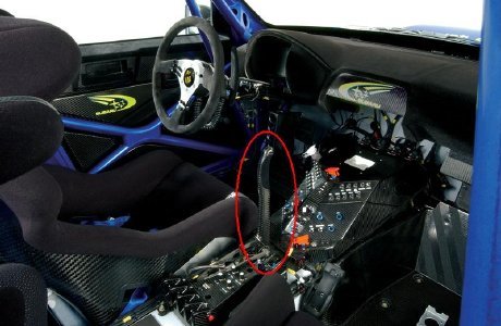 Interior Subaro Impreza freno de mano
