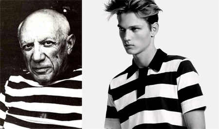 Polos de franjas que nos recuerdan a Pablo Picasso