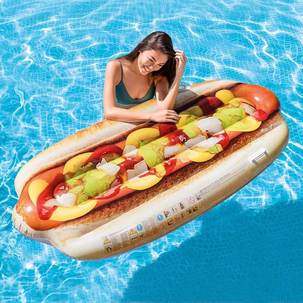 Hinchable Intex con forma de Hot Dog y asas 