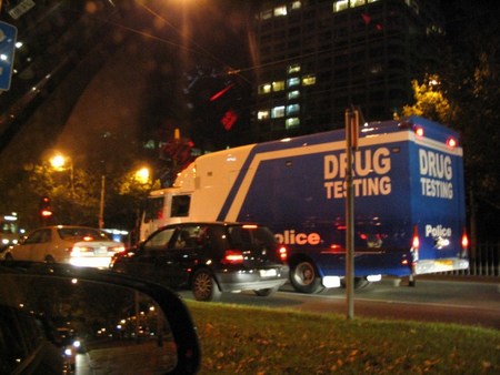 Camión británico de controles antidroga