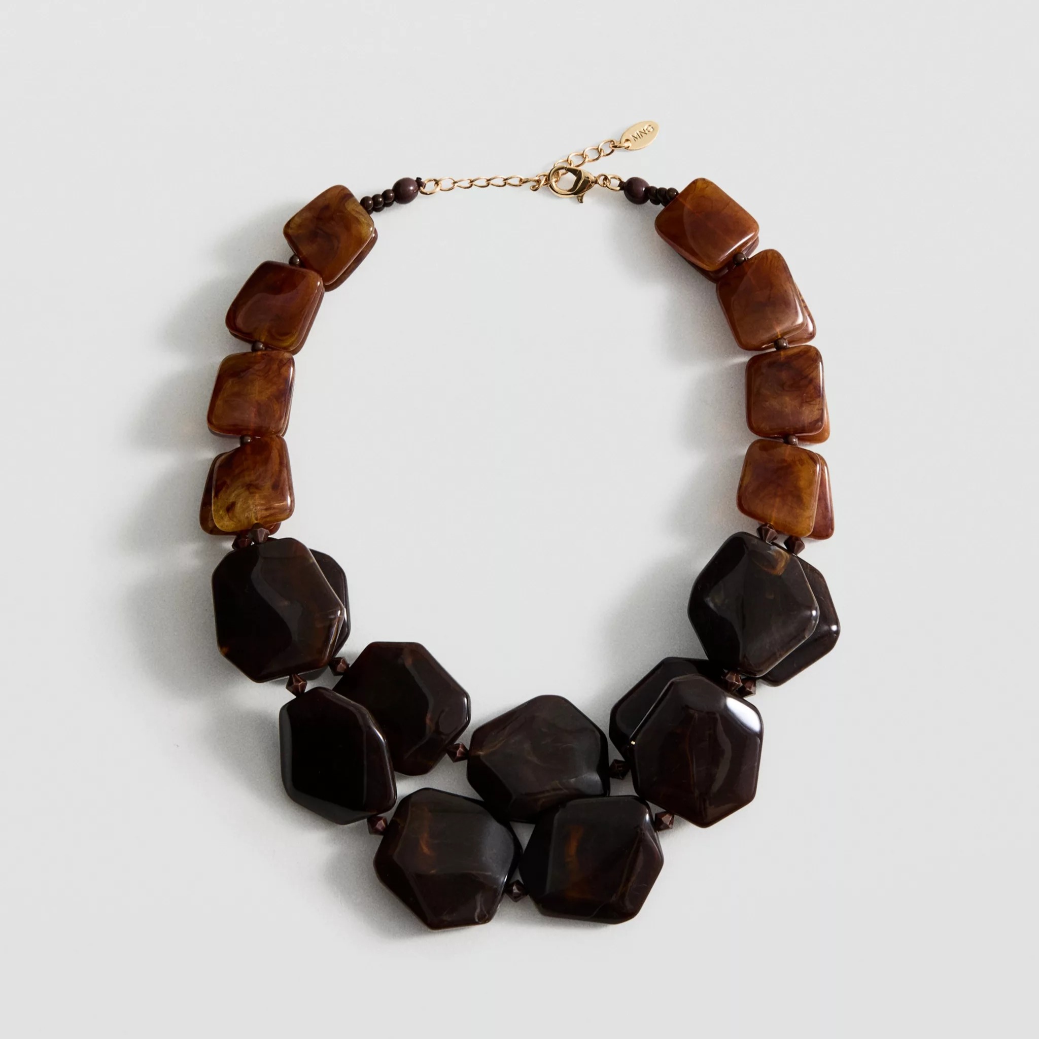 Collar doble abalorios
