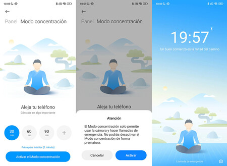 Modo concentración HyperOS Xiaomi