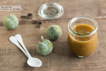Coulis de ciruelas claudias para postres. Receta
