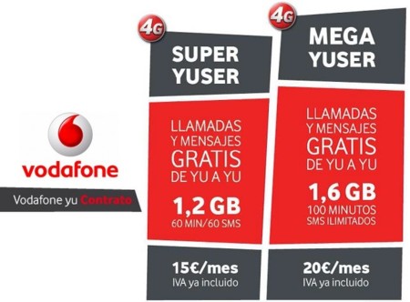 Las nuevas Vodafone yu, ahora también en contrato