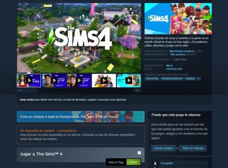 Los Sims 4 gratis