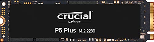 Crucial P5 Plus Disco Duro Sólido Interno SSD de 1TB (PCIe 4.0, 3D NAND, NVMe, M.2) hasta 6600MB/s , CT1000P5PSSD8