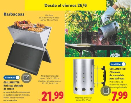 Folleto Lidl Encendedor Barbacoas