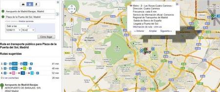 Madrid: Google Transit informa, ahora, sobre el transporte público en tiempo real