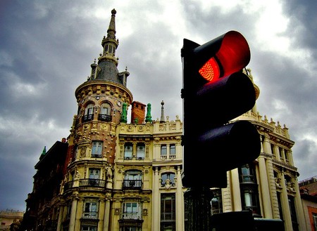 Semáforo en rojo