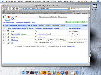 Google Docs&SpreadSheets pronto disponible para Safari