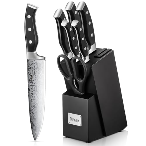 D.Perlla Juego de Cuchillos de Cocina Profesional