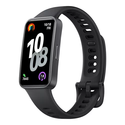 HUAWEI Band 10 Smartwatch, Monitorización de Actividad Física con IA, Análisis del Sueño a Nivel Profesional, VFC Promedio y Datos sobre el Sueño, iOS & Android, 14 Días de Autonomía, Negro
