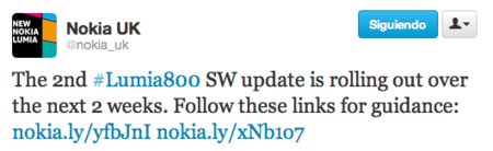 Nokia empieza a distribuir la actualización que soluciona los problemas de batería del Lumia 800