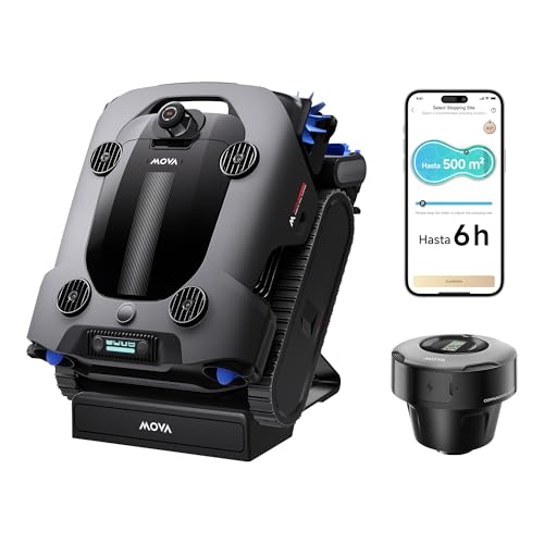 Limpiador robótico MOVA Rover X10 para piscinas, OMNI Clean 7-en-1 con IA, FloatDrive y 38 000 l/h de succión, cepillo EdgeDrive, mapeo LDS AquaScan, navegación PoolNavi y control, app en tiempo real.