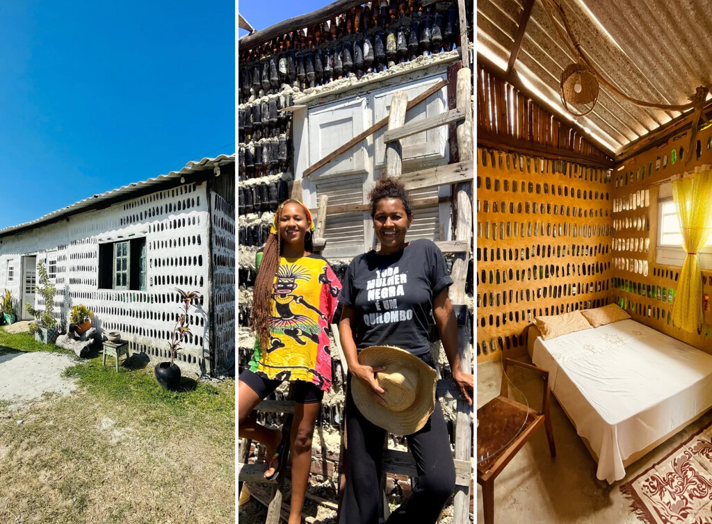 Una madre y su hija recogieron basura y construyeron una casa de siete habitaciones con unas 8.000 botellas de vidrio