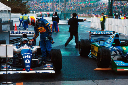 Michael Schumacher y Damon Hill, GP Japón 1994