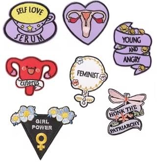 8 parches termoadhesivos feministas