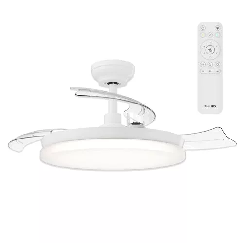 Philips Solr Ventilador de techo con Aspas Retráctiles y lámpara LED