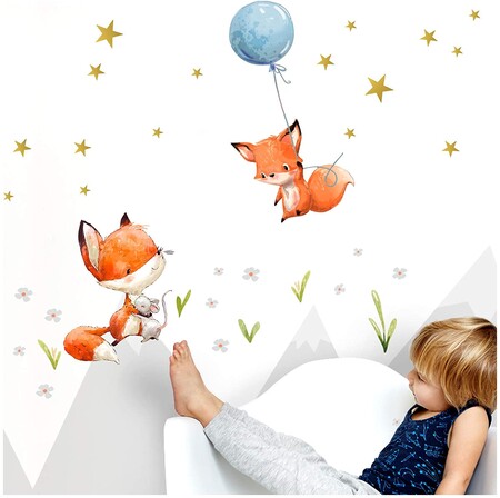 39 bonitos vinilos adhesivos para decorar las paredes de una habitación infantil