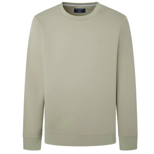 Hackett London Sudadera de hombre cuello redondo logo fit clásico.