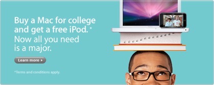 Apple regalará un iPod Touch de 8 GB en la promoción de estudiantes