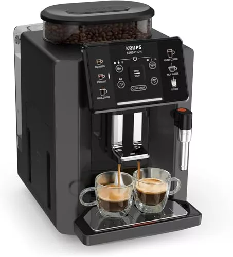 KRUPS Sensation C50, Cafetera Superautomática, 5 Bebidas, Boquilla Vapor