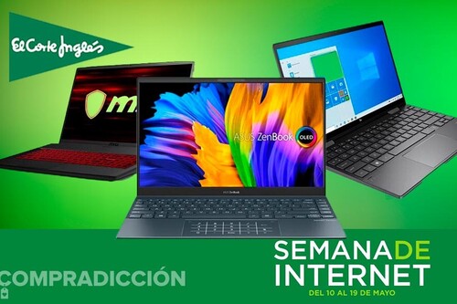 16 portátiles en oferta en la Semana de Internet de El Corte Inglés: modelos de Apple, Acer, ASUS, HP o Lenovo con descuentos de hasta un 33%