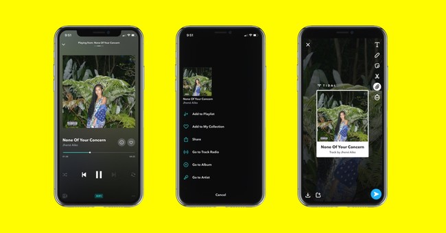 Tidal Snapchat