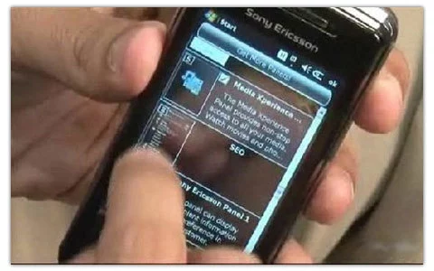 Sony Ericsson Xperia X1, desarrollo de paneles y vÃdeo de su funcionamiento