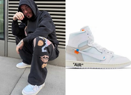J Balvin Presume Ya Las Zapatillas Mas Deseadas Del Verano Unas Jordan Color Hielo Del Archivo De Virgil Abloh Que Prometen Agotarse