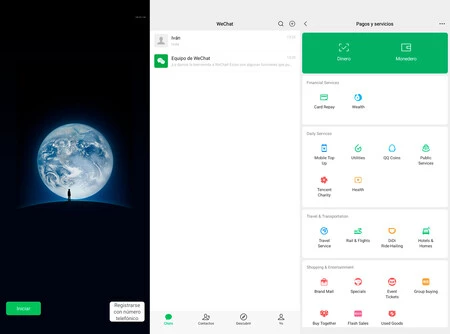 Tras varios intentos, logré abrir una cuenta de WeChat con uno de mis números españoles