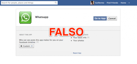 Cuidado con las aplicaciones de Whatsapp para Facebook: son todas falsas