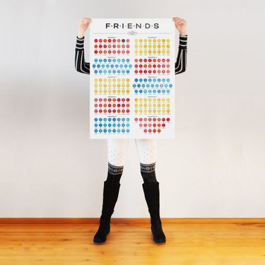 Un póster tributo para resumir los 236 capítulos de "Friends"