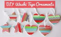 Decoraciones fáciles de Navidad para hacer con niños usando washi tape