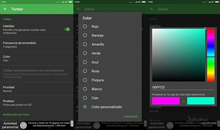 Cómo cambiar el color del LED de notificaciones y configurarlo a tu gusto