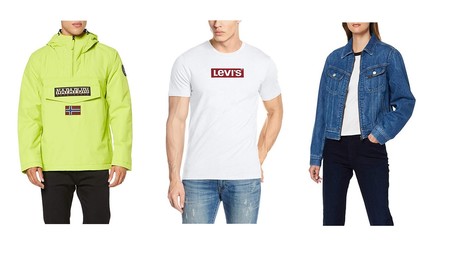Chollos en tallas sueltas de abrigos, camisetas y vestidos de marcas como Levi's, Napapijri o Desigual en Amazon